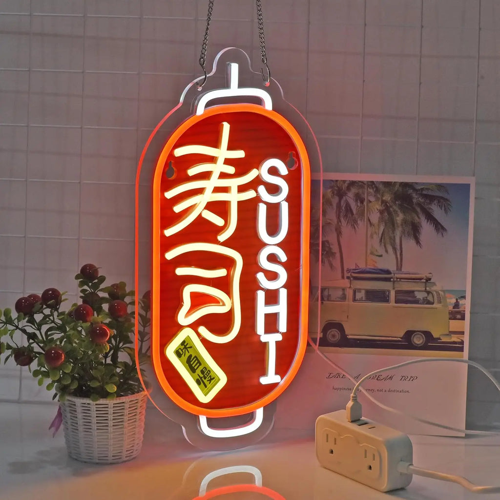 Japanese Neon Sushi LED Sign