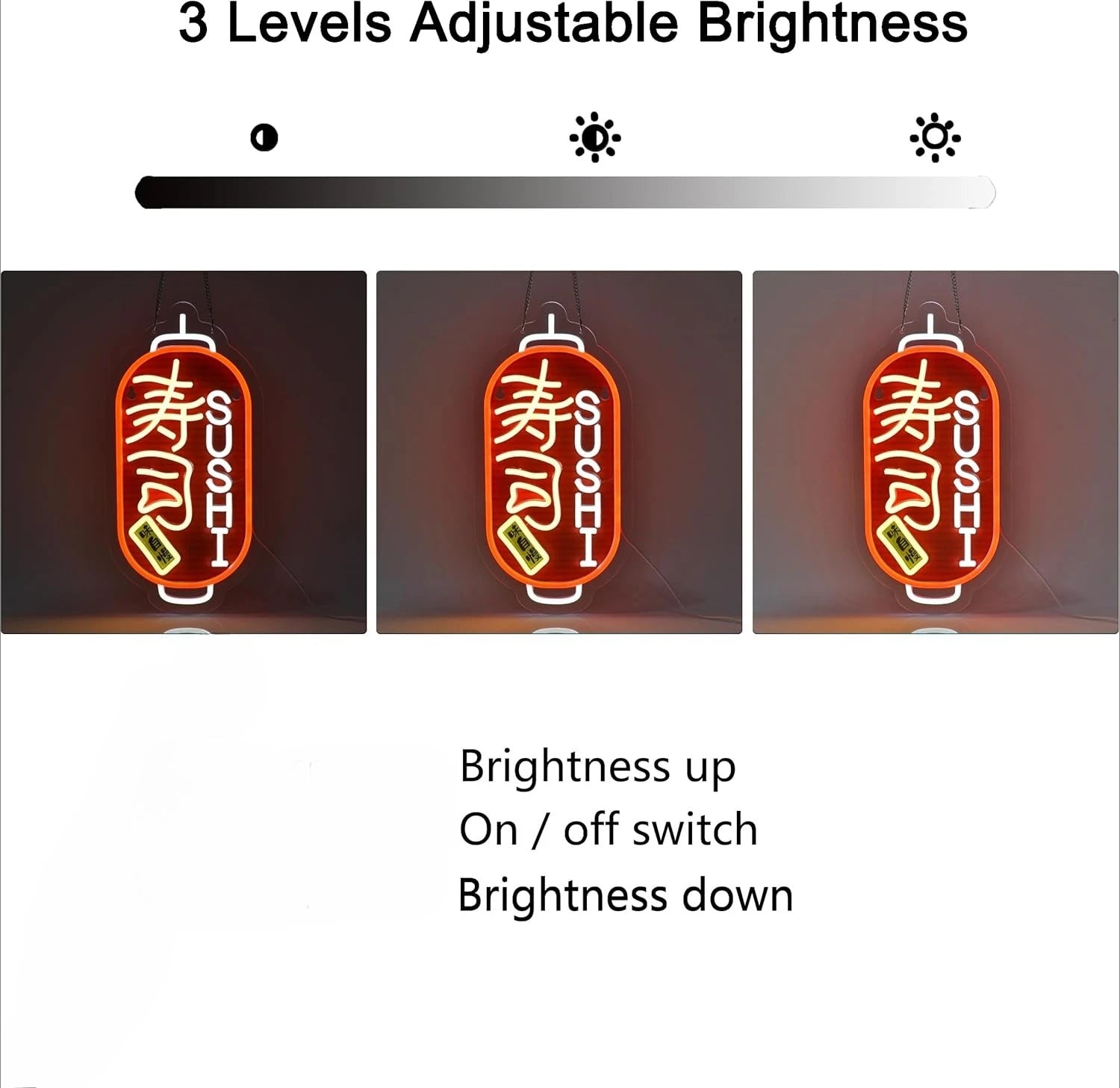 Japanese Neon Sushi LED Sign