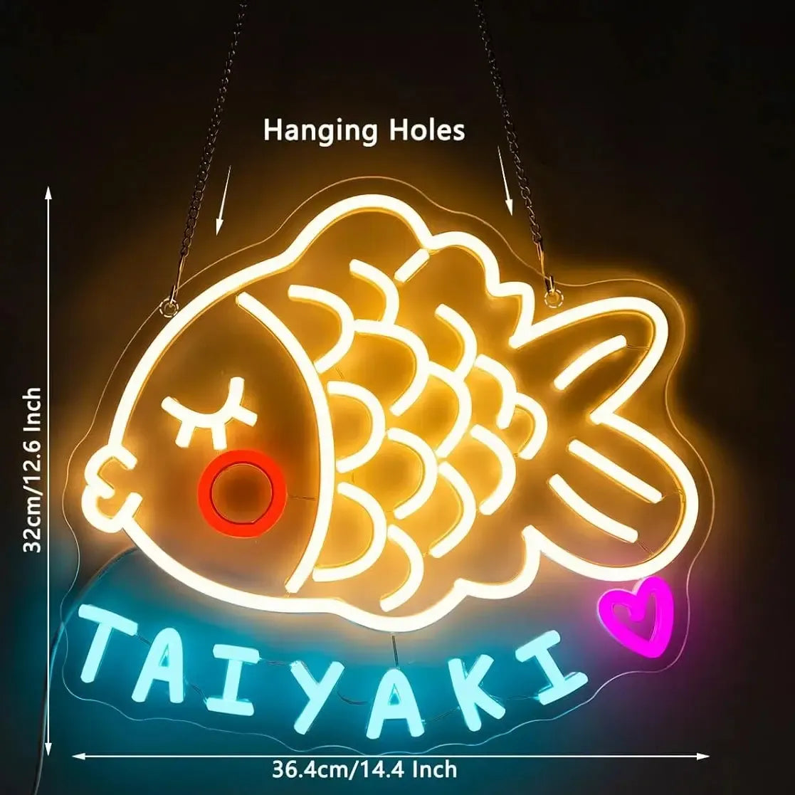 Japanese Neon Taiyaki Sign