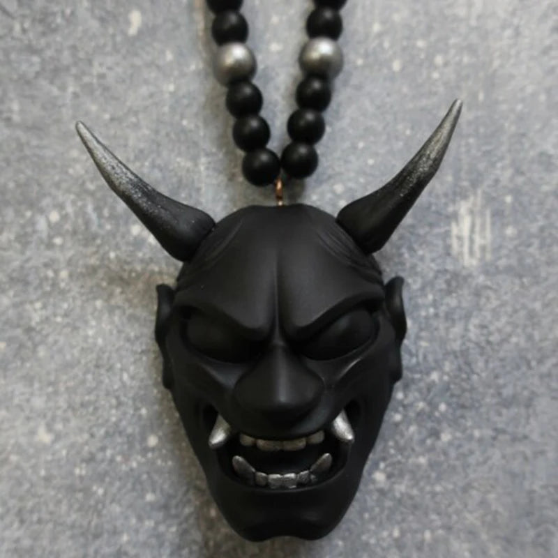 Japanese Oni Samurai Kabuto Pendant