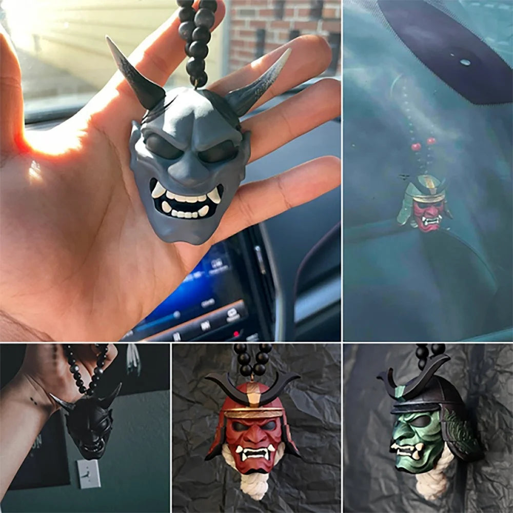 Japanese Oni Samurai Kabuto Pendant