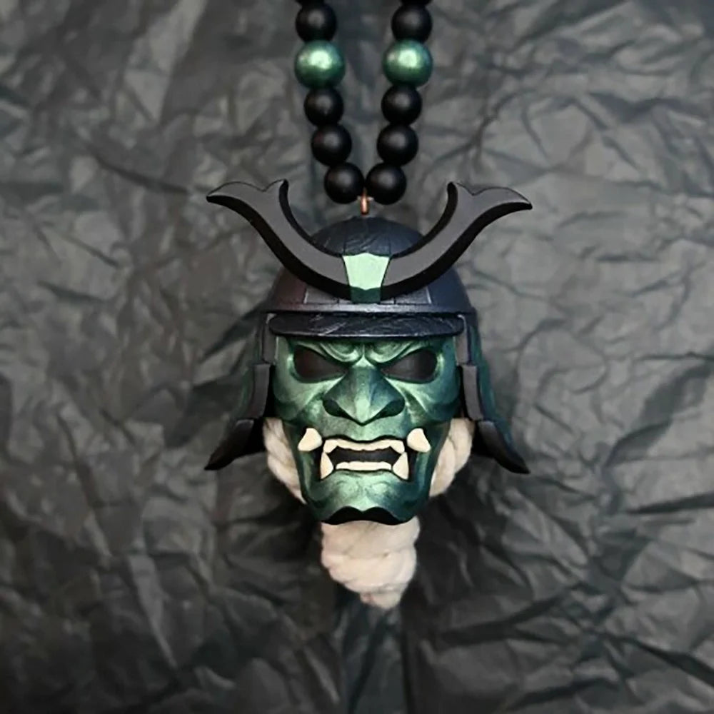 Japanese Oni Samurai Kabuto Pendant