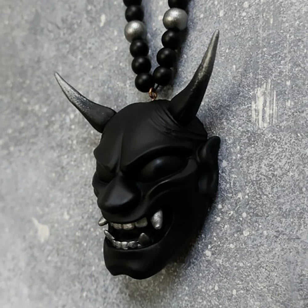 Japanese Oni Samurai Kabuto Pendant