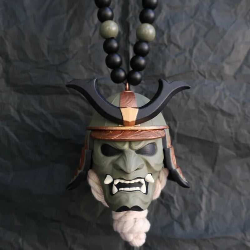 Japanese Oni Samurai Kabuto Pendant