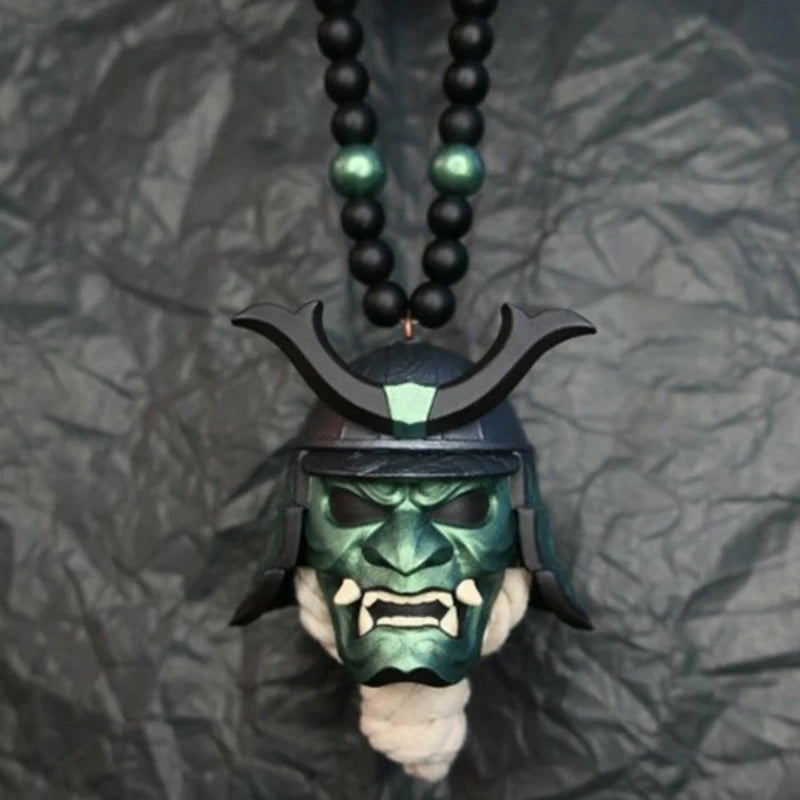 Japanese Oni Samurai Kabuto Pendant