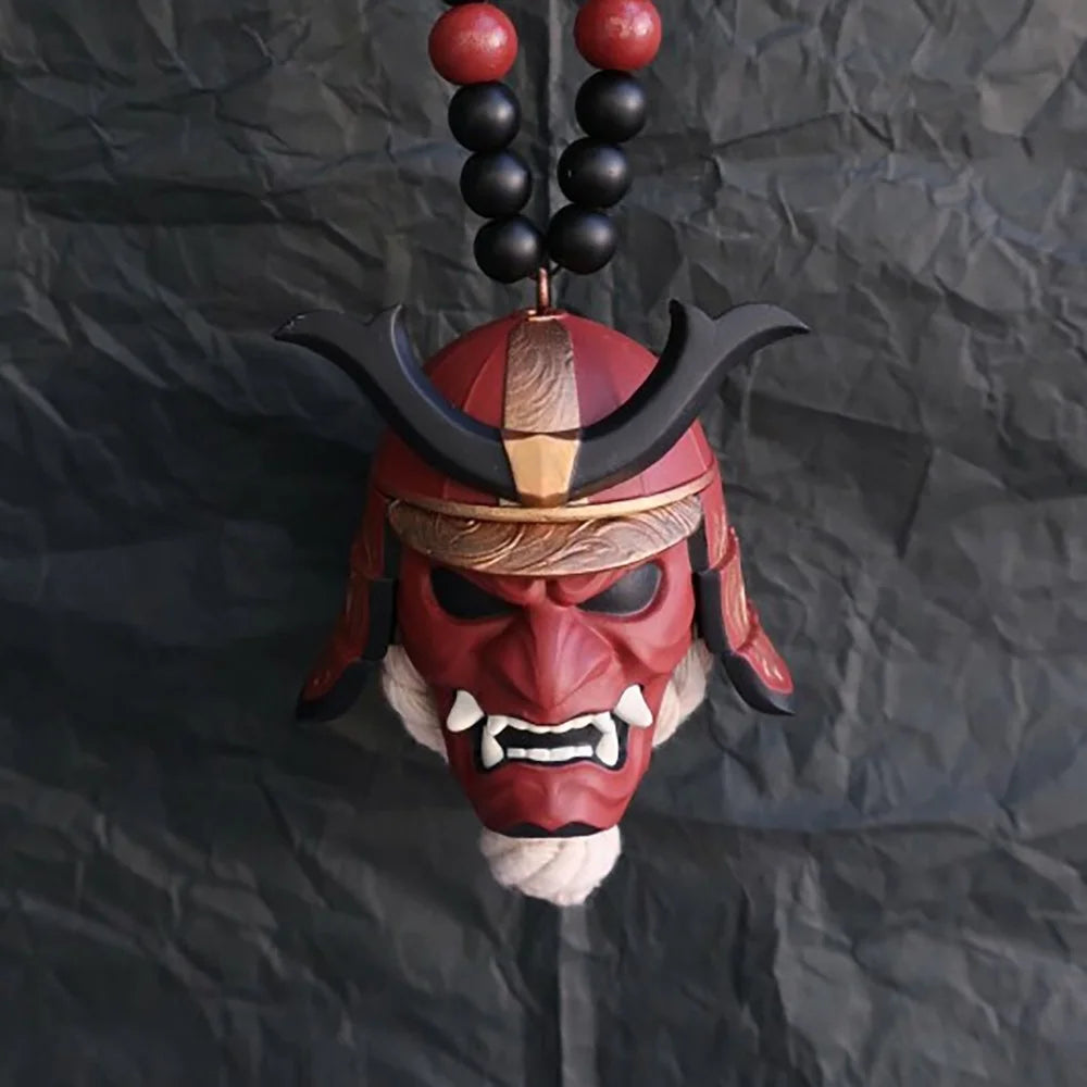 Japanese Oni Samurai Kabuto Pendant
