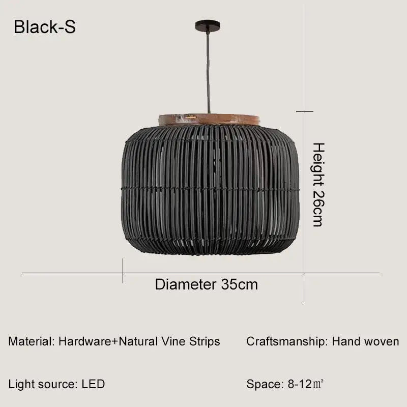 Japanese Rattan Pendant Light