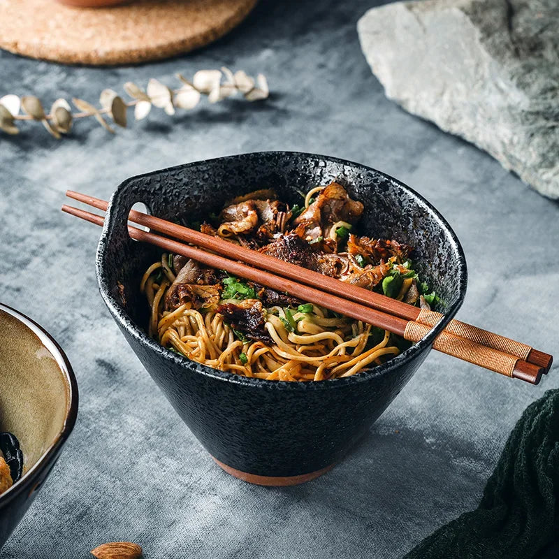 Japanese Retro Ceramic Noodle Bowl