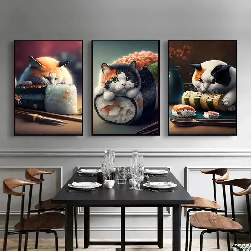 Japanese Sushi Bento Wall Art