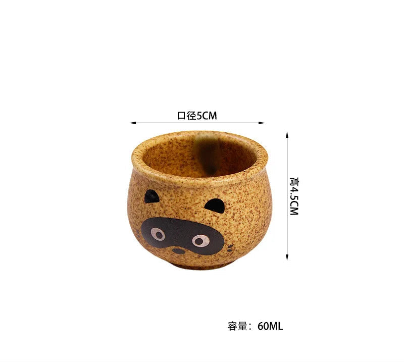 Japanese Tanuki Sake Set