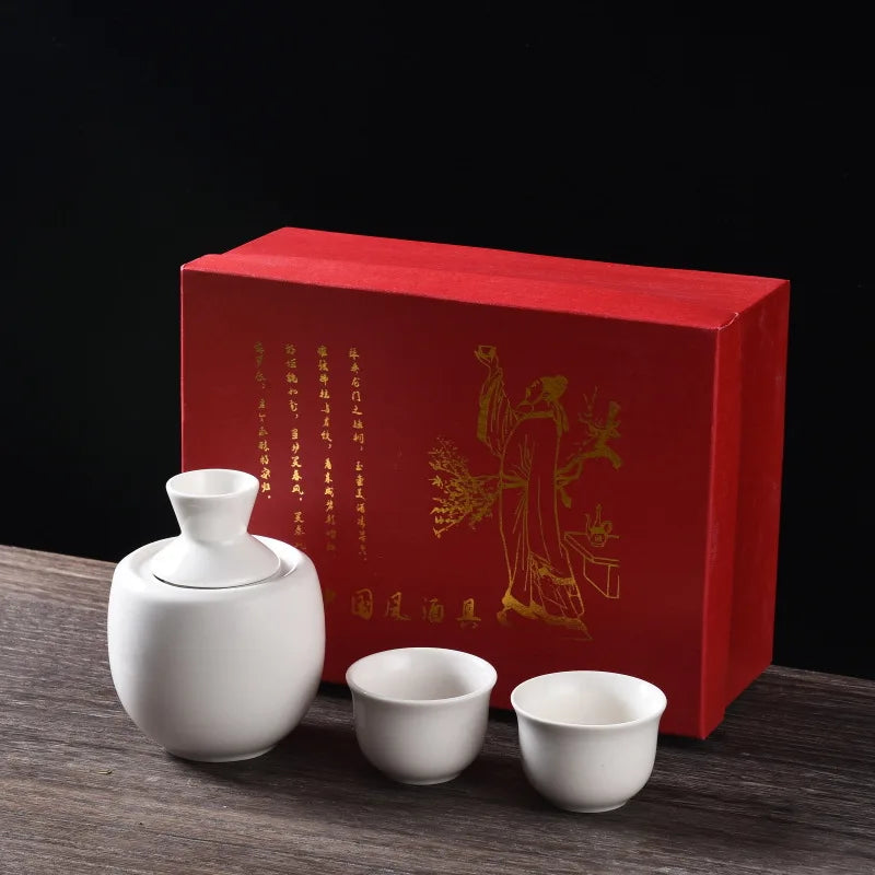 Japanese Vintage Ceramic Sake Set