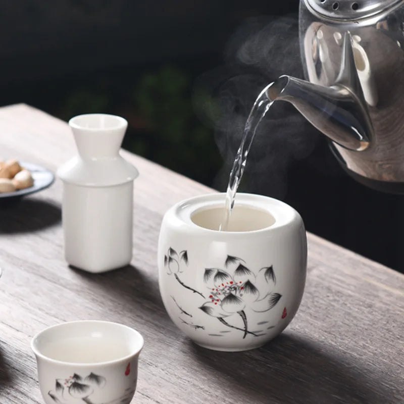 Japanese Vintage Ceramic Sake Set