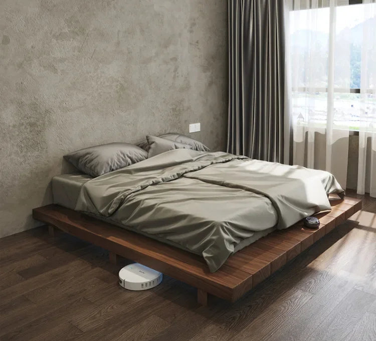 Japanese-style Solid Wood Tatami Bed