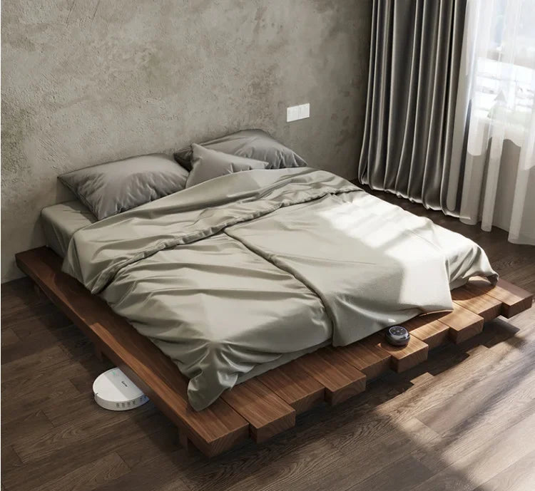 Japanese-style Solid Wood Tatami Bed