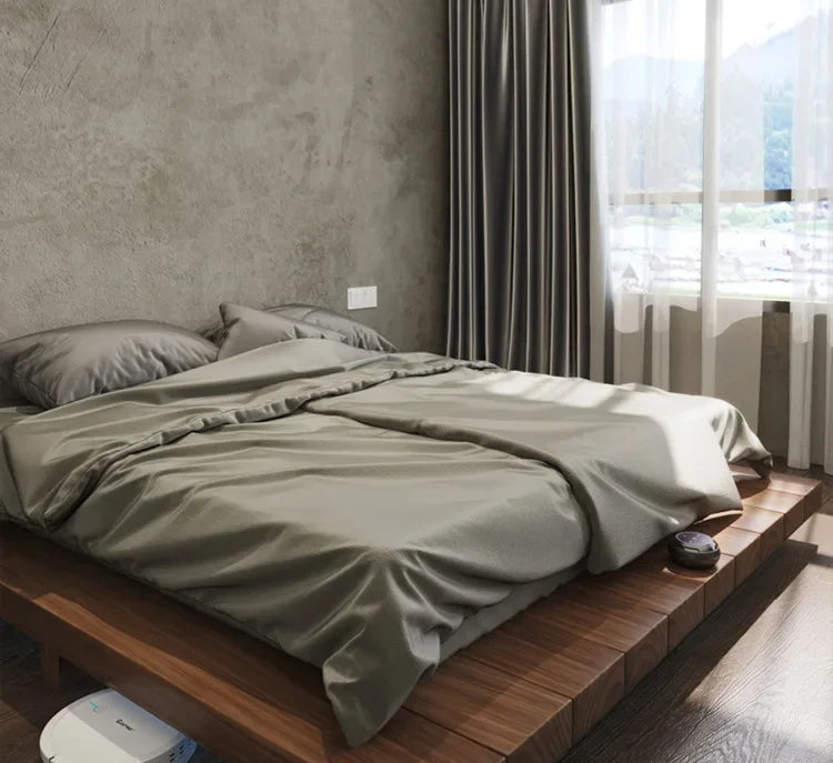 Japanese-style Solid Wood Tatami Bed
