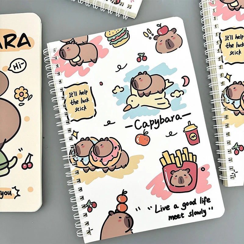 Kawaii Capybara A5 Coil Notebook
