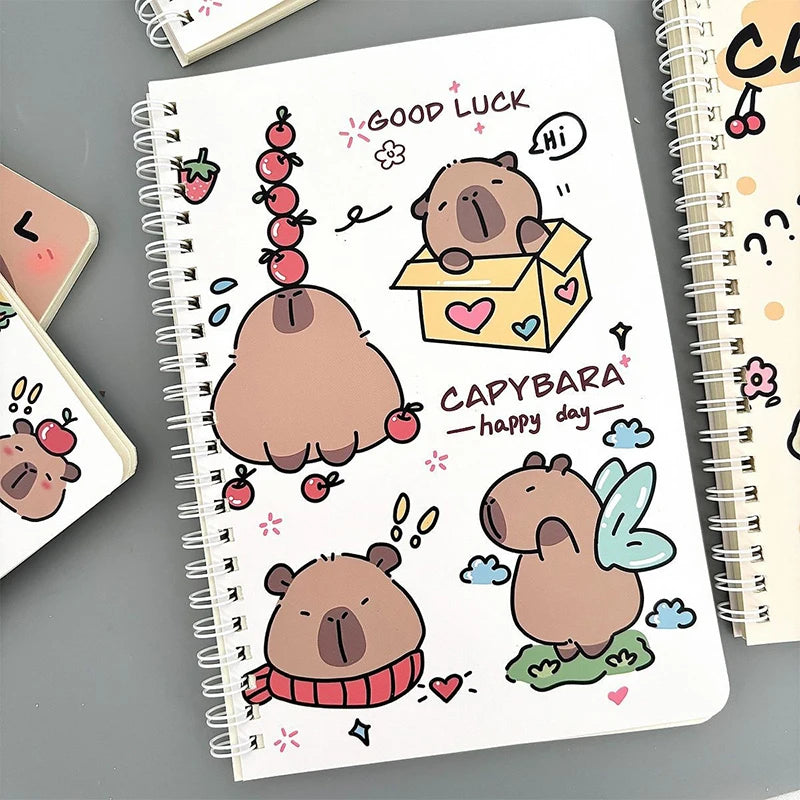 Kawaii Capybara A5 Coil Notebook
