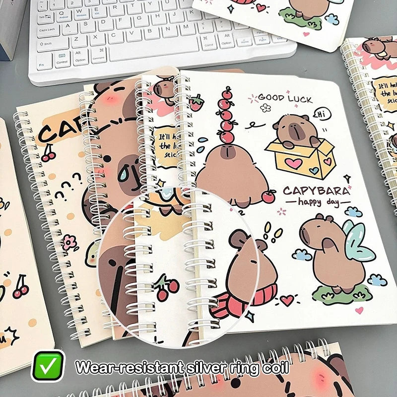 Kawaii Capybara A5 Coil Notebook