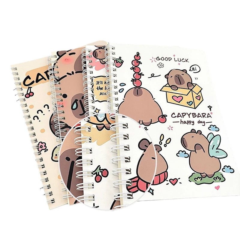 Kawaii Capybara A5 Coil Notebook