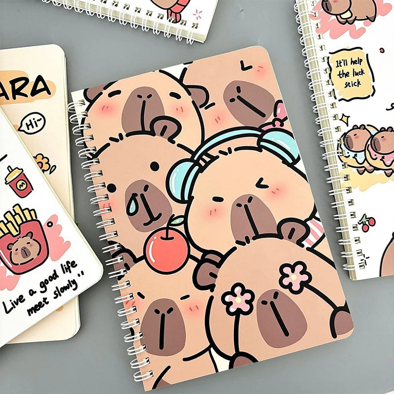 Kawaii Capybara A5 Coil Notebook