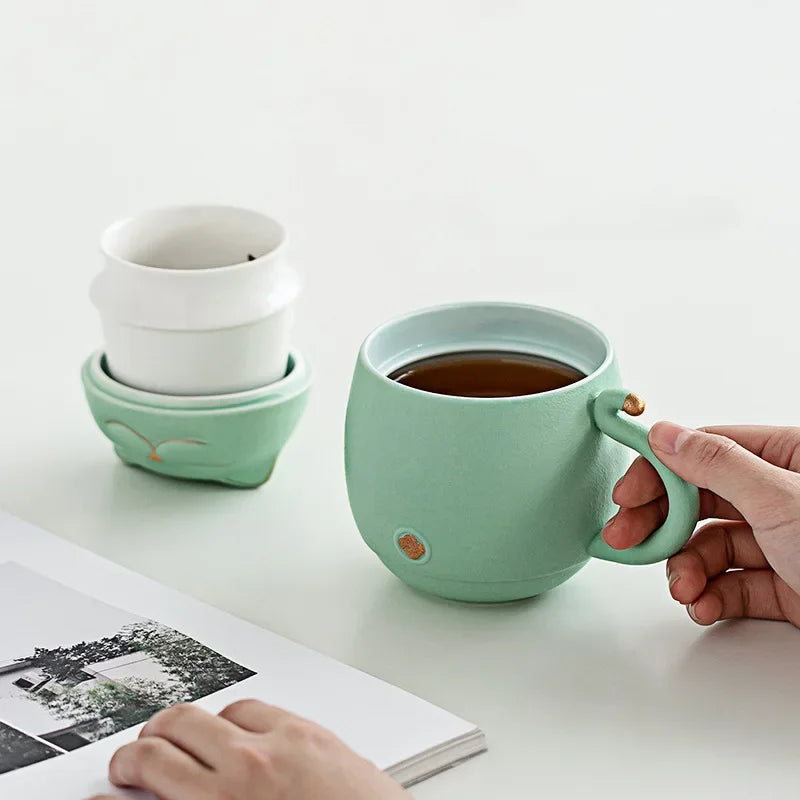Lucky Neko Cat Portable Tea Mug