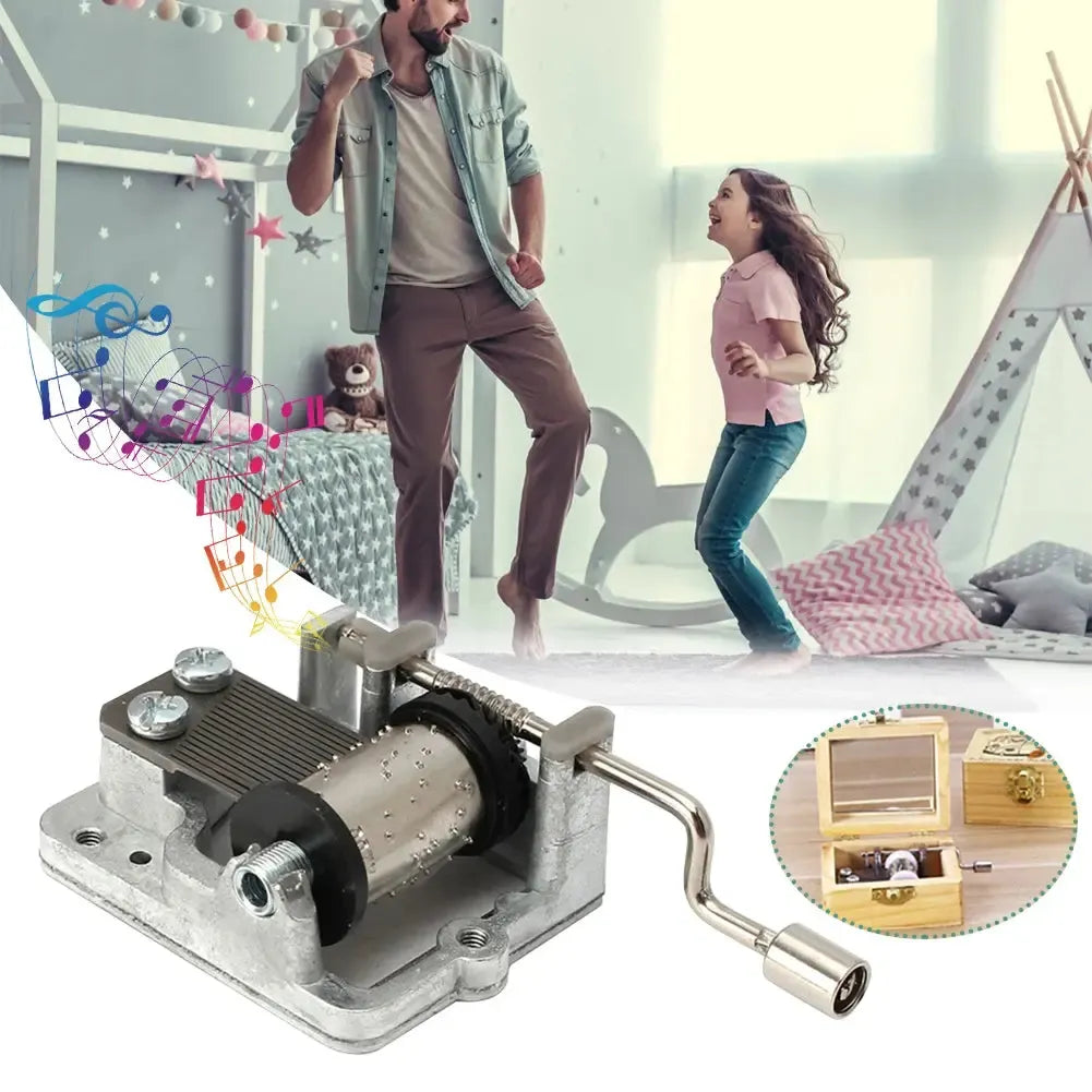 Mini Hand Crank Music Box