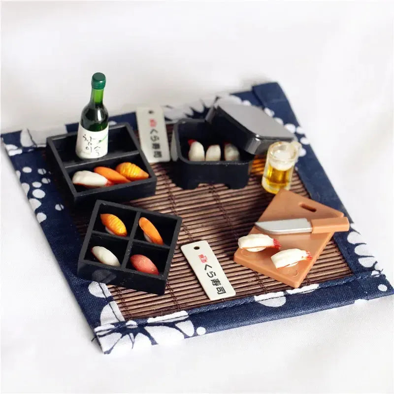 Miniature Sushi & Sake Scale Set