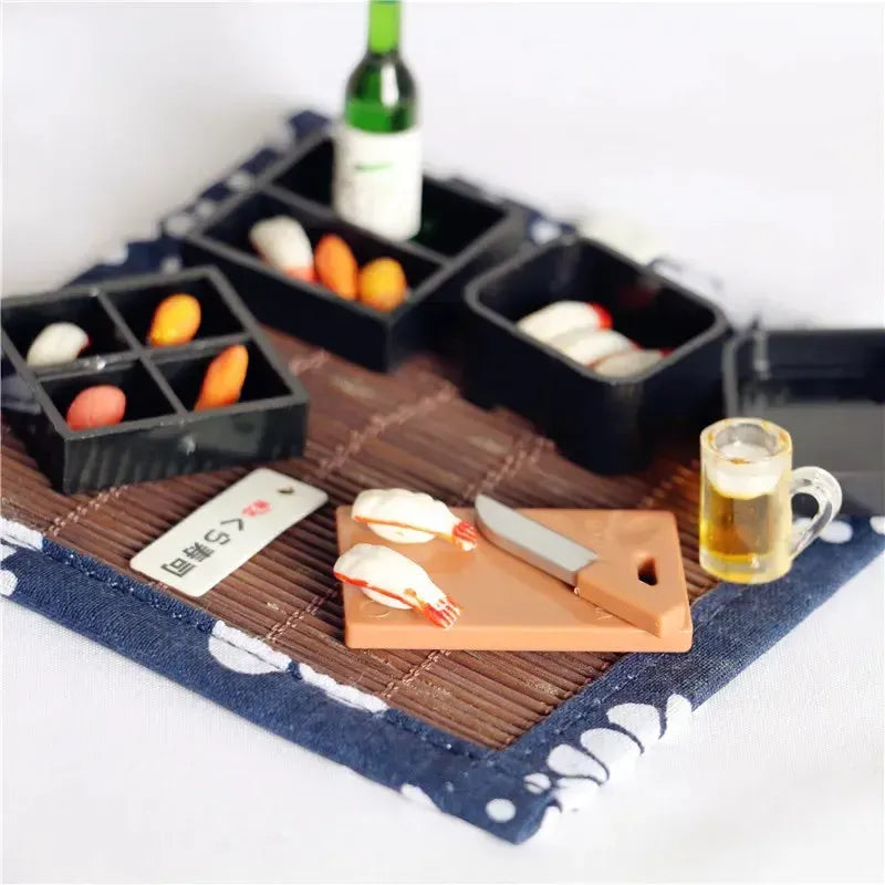 Miniature Sushi & Sake Scale Set