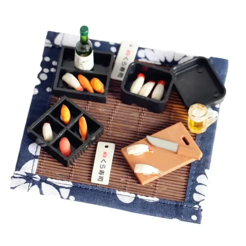 Miniature Sushi & Sake Scale Set