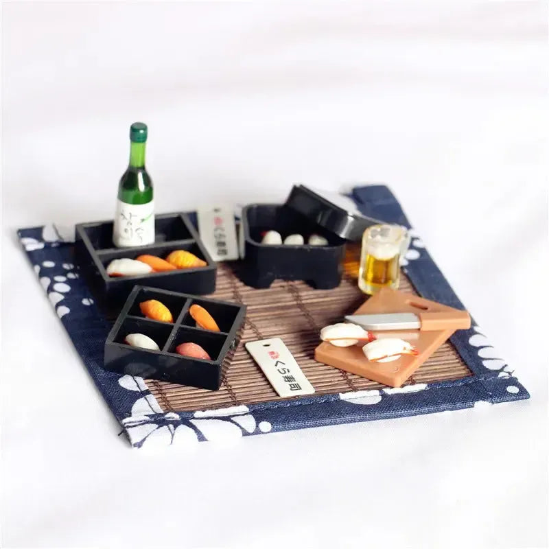 Miniature Sushi & Sake Scale Set