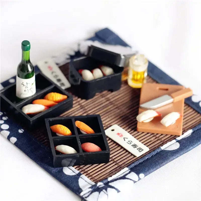 Miniature Sushi & Sake Scale Set