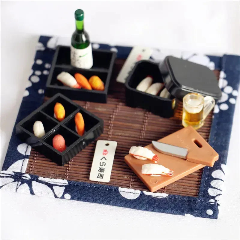 Miniature Sushi & Sake Scale Set
