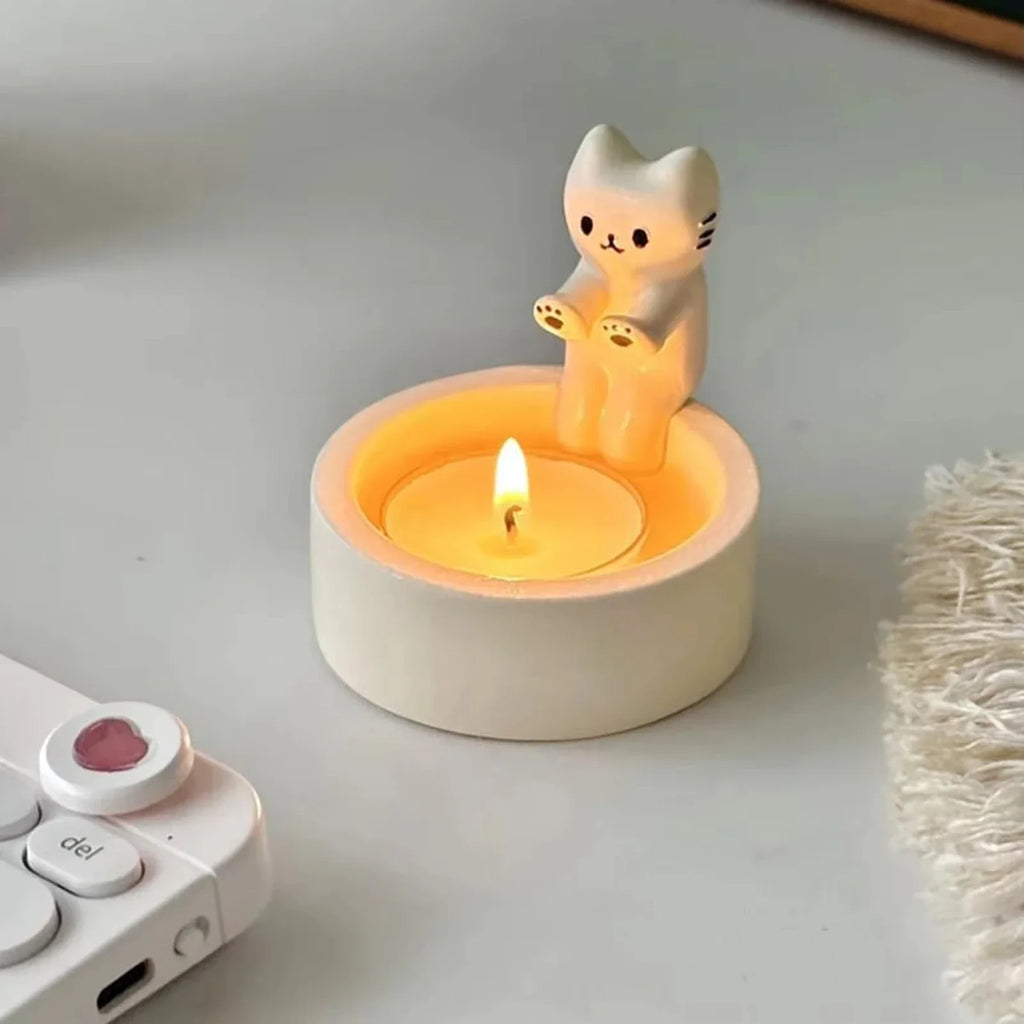 Neko Cat Candle Holder