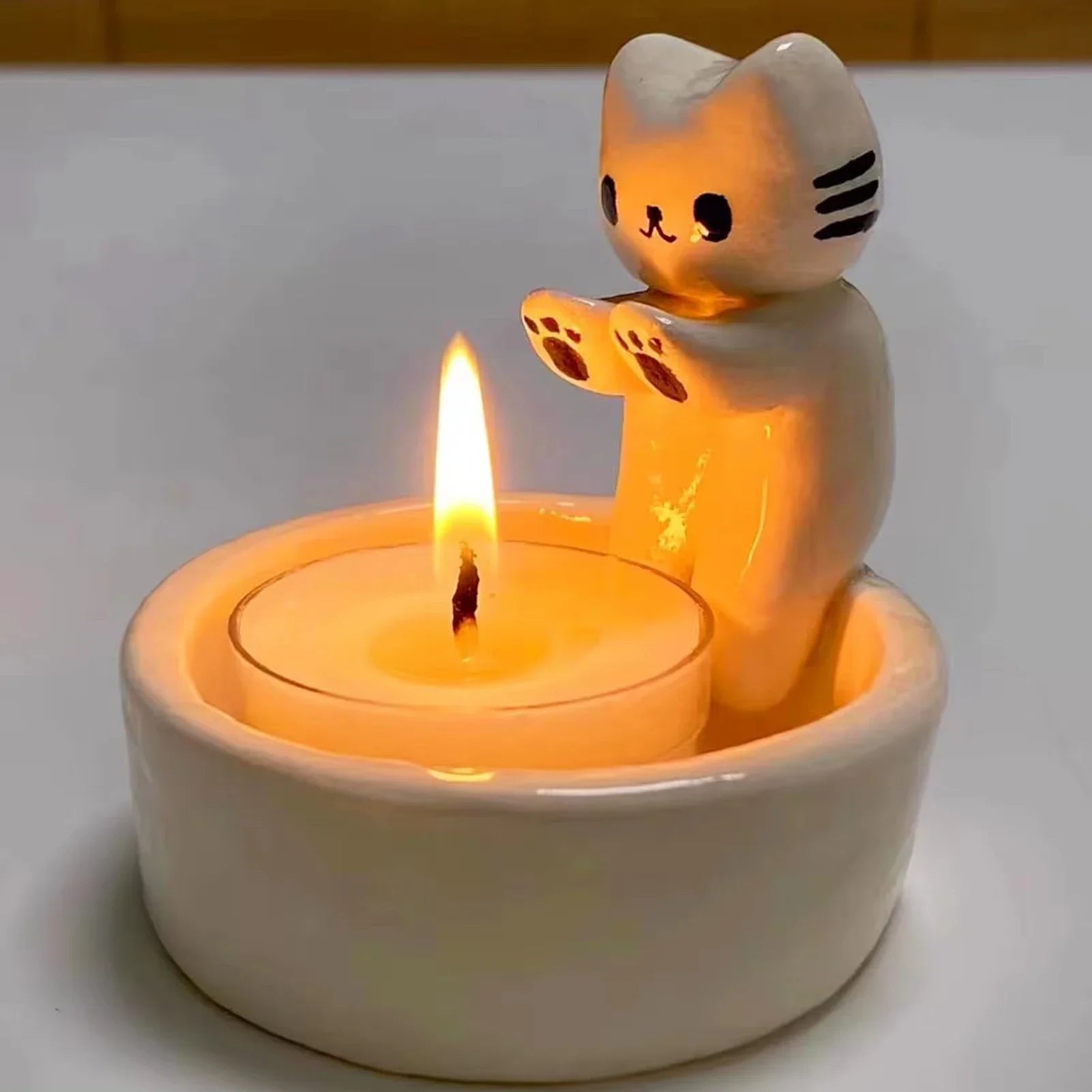 Neko Cat Candle Holder