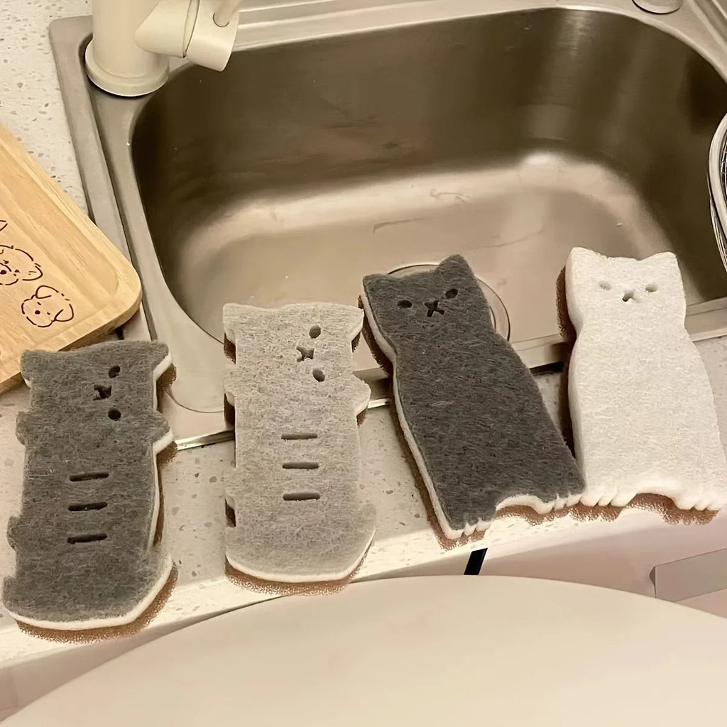 Neko Dishwashing Sponge Set (4 Pieces)