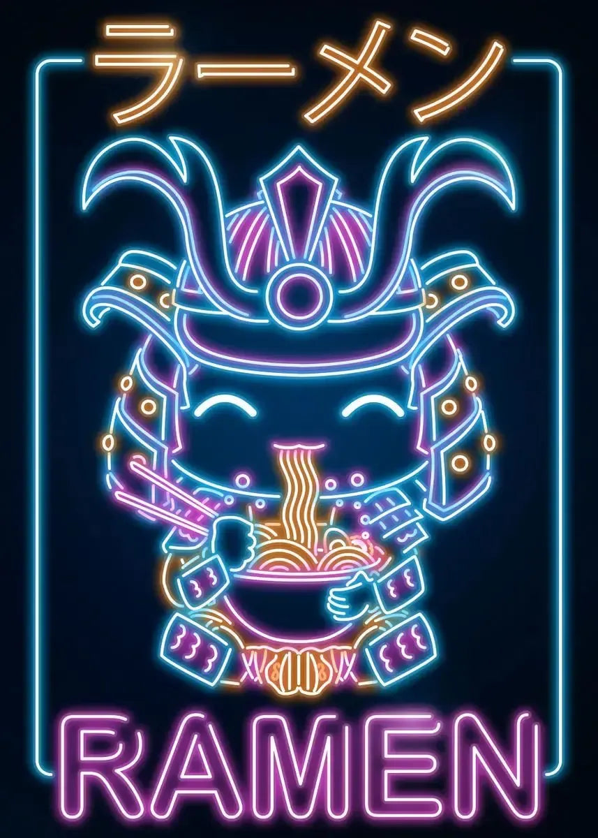 Neon Ramen Poster