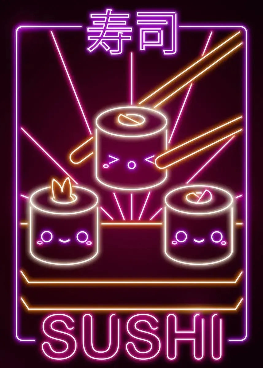 Neon Ramen Poster
