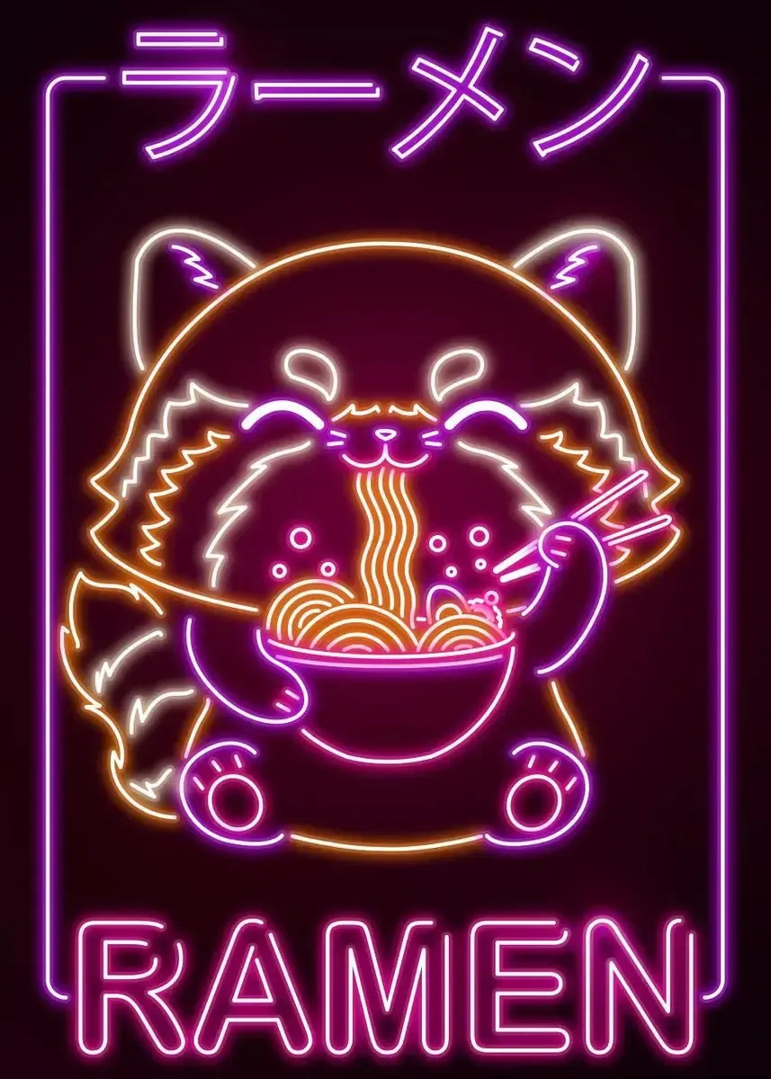 Neon Ramen Poster