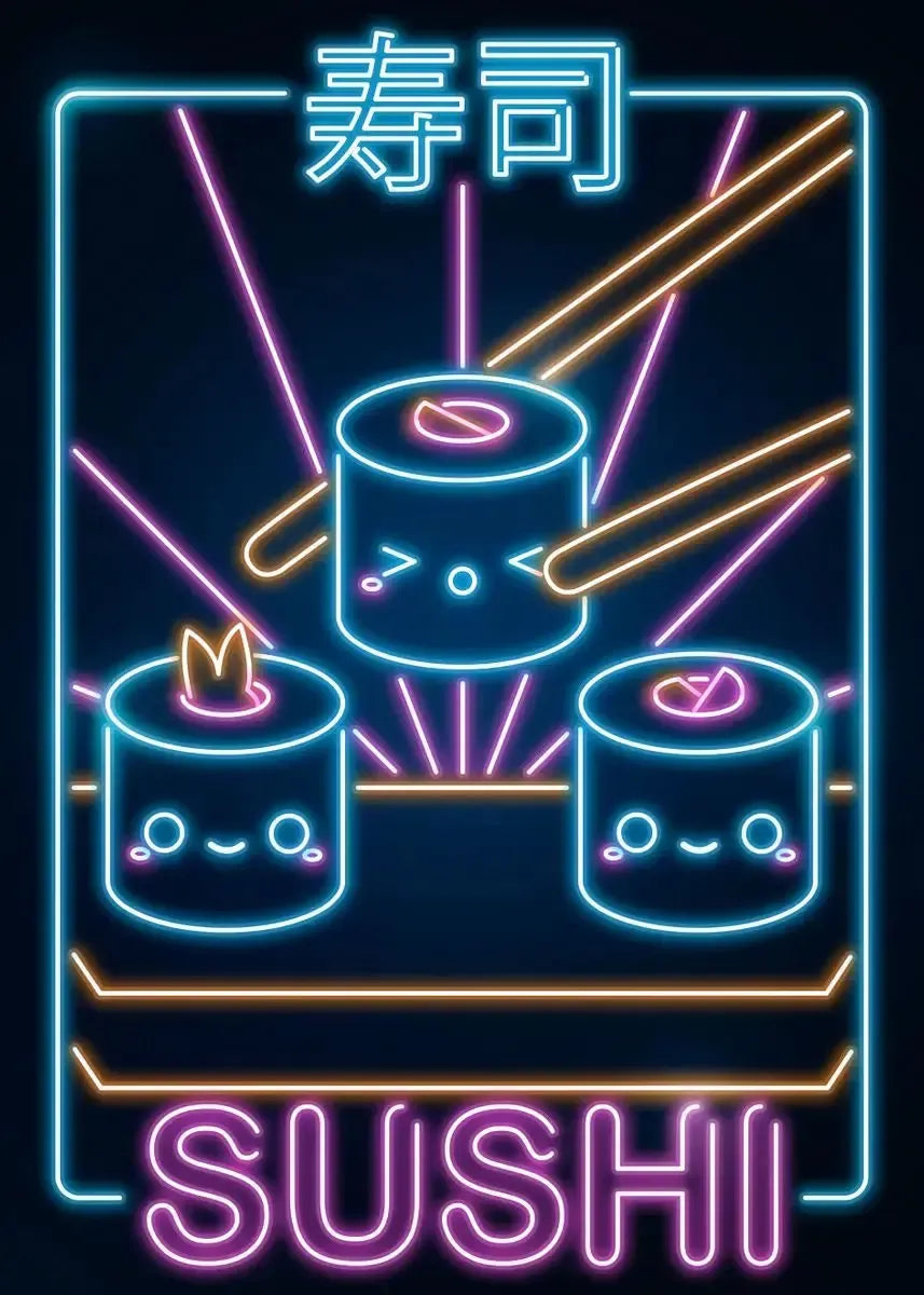 Neon Ramen Poster