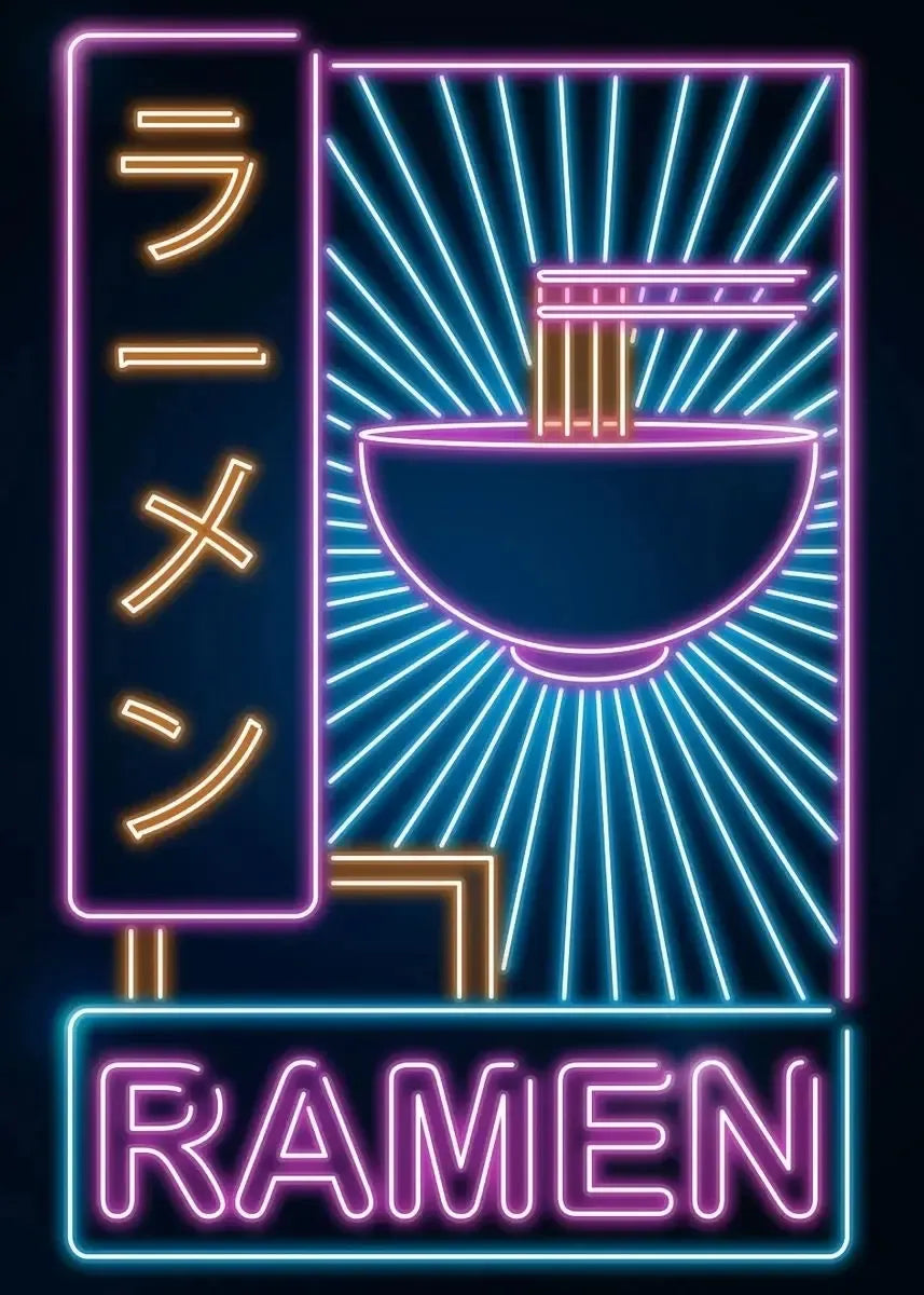 Neon Ramen Poster