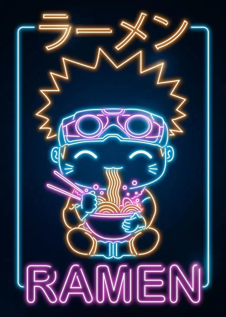 Neon Ramen Poster
