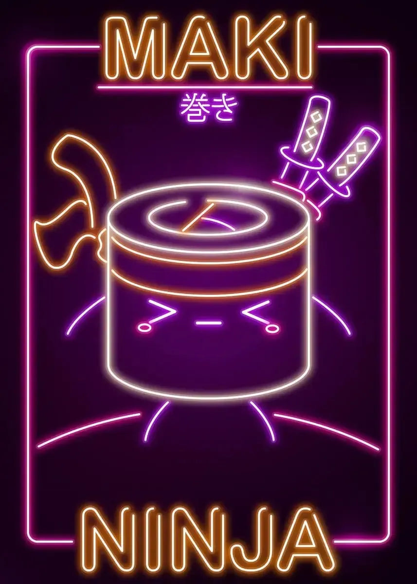 Neon Ramen Poster