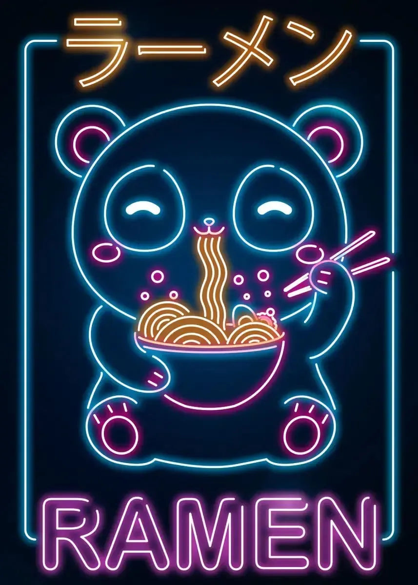 Neon Ramen Poster
