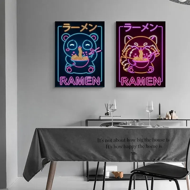 Neon Ramen Poster