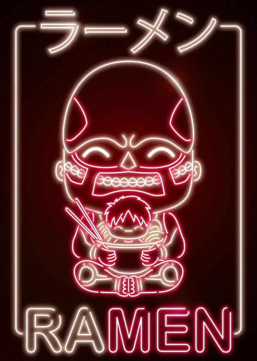 Neon Ramen Poster