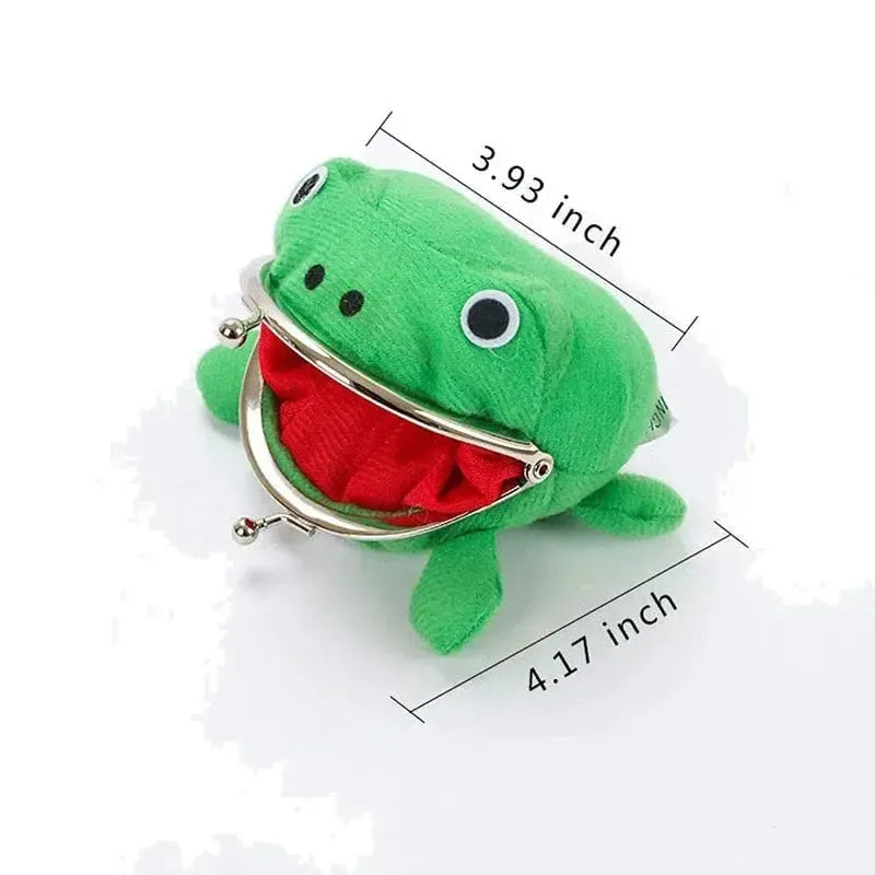 Plush Frog Coin Purse
