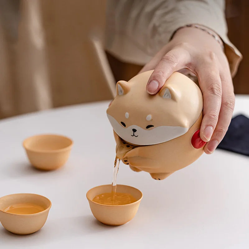 Portable Shiba Inu Tea Kit