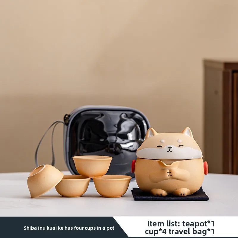 Portable Shiba Inu Tea Kit