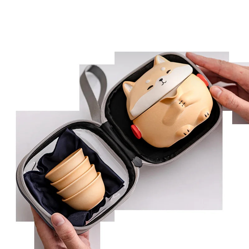 Portable Shiba Inu Tea Kit