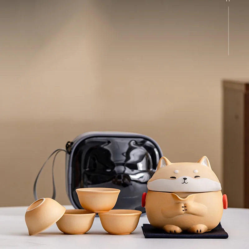 Portable Shiba Inu Tea Kit